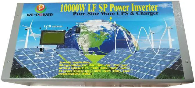 Main image of U-POWER 40000W Peak 10000W Power Inverter(5000W 110V Or 5000W 220V)Low Frequency Split Phase Pure Sine Wave Solar Converter 48V DC To 110V,220V AC 60Hz Frequency With UPS/Battery Charger/LCD Display