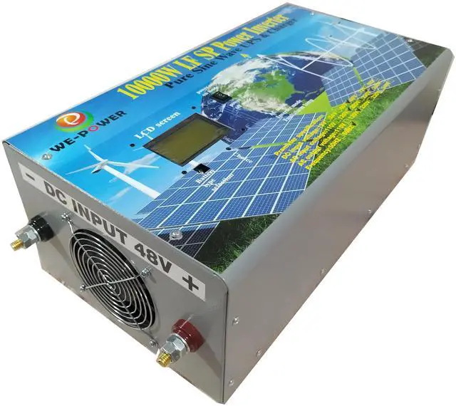 Alt view image 7 of 7 - U-POWER 40000W Peak 10000W Power Inverter(5000W 110V Or 5000W 220V)Low Frequency Split Phase Pure Sine Wave Solar Converter 48V DC To 110V,220V AC 60Hz Frequency With UPS/Battery Charger/LCD Display