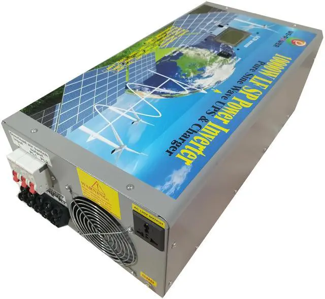 Alt view image 4 of 7 - U-POWER 40000W Peak 10000W Power Inverter(5000W 110V Or 5000W 220V)Low Frequency Split Phase Pure Sine Wave Solar Converter 48V DC To 110V,220V AC 60Hz Frequency With UPS/Battery Charger/LCD Display