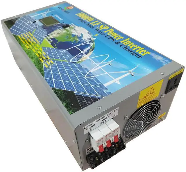 Alt view image 5 of 7 - U-POWER 40000W Peak 10000W Power Inverter(5000W 110V Or 5000W 220V)Low Frequency Split Phase Pure Sine Wave Solar Converter 48V DC To 110V,220V AC 60Hz Frequency With UPS/Battery Charger/LCD Display