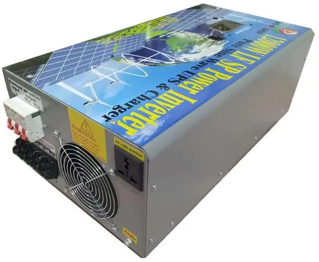 Alt view image 4 of 7 - U-POWER 48000W Peak 12000W Power Inverter(6000W 110V Or 6000W 220V)Low Frequency Split Phase Pure Sine Wave Solar Converter 24V DC To 110V,220V AC 60Hz Frequency With UPS/Battery Charger/LCD Display