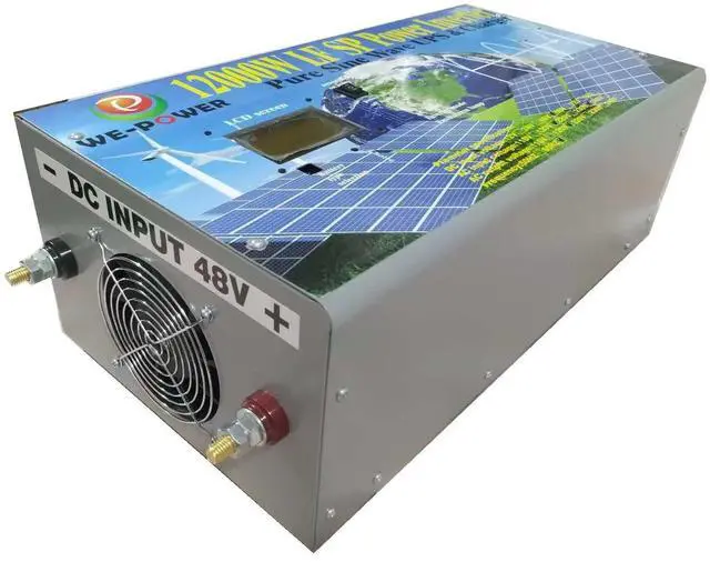 Alt view image 6 of 7 - U-POWER 48000W Peak 12000W Power Inverter(6000W 110V Or 6000W 220V)Low Frequency Split Phase Pure Sine Wave Solar Converter 48V DC To 110V,220V AC 60Hz Frequency With UPS/Battery Charger/LCD Display