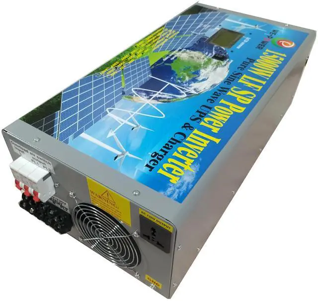 Alt view image 5 of 7 - U-POWER 60000W Peak 15000W Power Inverter(7500W 110V Or 7500W 220V)Low Frequency Split Phase Pure Sine Wave Solar Converter 48V DC To 110V,220V AC 60Hz Frequency With UPS/Battery Charger/LCD Display
