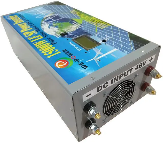 Alt view image 7 of 7 - U-POWER 60000W Peak 15000W Power Inverter(7500W 110V Or 7500W 220V)Low Frequency Split Phase Pure Sine Wave Solar Converter 48V DC To 110V,220V AC 60Hz Frequency With UPS/Battery Charger/LCD Display