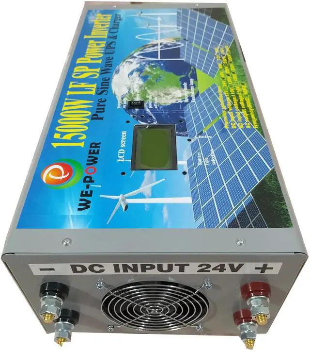 Alt view image 6 of 7 - U-POWER 60000W Peak 15000W Power Inverter(7500W 110V Or 7500W 220V)Low Frequency Split Phase Pure Sine Wave Solar Converter 24V DC To 110V,220V AC 60Hz Frequency With UPS/Battery Charger/LCD Display