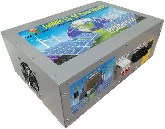 Alt view image 3 of 7 - U-POWER 64000W Peak 16000W Power Inverter(8000W 110V Or 8000W 220V)Low Frequency Split Phase Pure Sine Wave Solar Converter 24V DC To 110V,220V AC 60Hz Frequency With UPS/Battery Charger/LCD Display