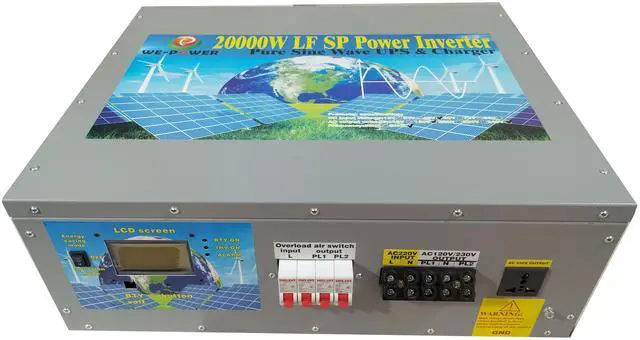 Alt view image 4 of 7 - U-POWER 80000W Peak 20000W Power Inverter(10000W 110V Or 10000W 220V)Low Frequency Split Phase Pure Sine Wave Solar Converter 48V DC To 110V,220V AC 60Hz Frequency With UPS/Battery Charger/LCD Display