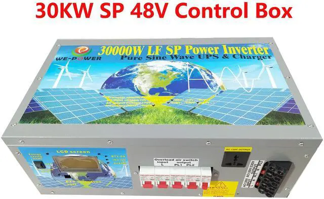 Alt view image 3 of 7 - U-POWER 120000W Peak 30000W Power Inverter(15000W 110V Or 15000W 220V)Low Frequency Split Phase Pure Sine Wave Solar Converter 48V DC To 110V,220VAC 60Hz Frequency With UPS/Battery Charger/LCD Display