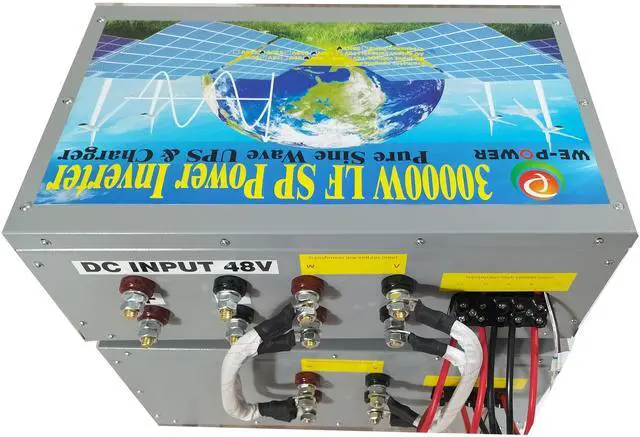 Alt view image 2 of 7 - U-POWER 120000W Peak 30000W Power Inverter(15000W 110V Or 15000W 220V)Low Frequency Split Phase Pure Sine Wave Solar Converter 48V DC To 110V,220VAC 60Hz Frequency With UPS/Battery Charger/LCD Display