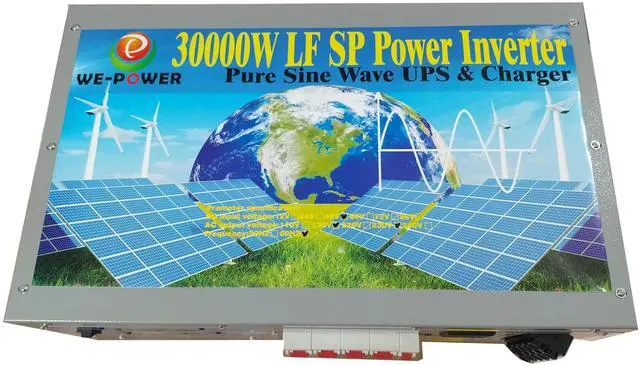 Alt view image 4 of 7 - U-POWER 120000W Peak 30000W Power Inverter(15000W 110V Or 15000W 220V)Low Frequency Split Phase Pure Sine Wave Solar Converter 48V DC To 110V,220VAC 60Hz Frequency With UPS/Battery Charger/LCD Display