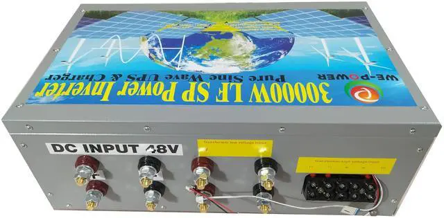 Alt view image 6 of 7 - U-POWER 120000W Peak 30000W Power Inverter(15000W 110V Or 15000W 220V)Low Frequency Split Phase Pure Sine Wave Solar Converter 48V DC To 110V,220VAC 60Hz Frequency With UPS/Battery Charger/LCD Display