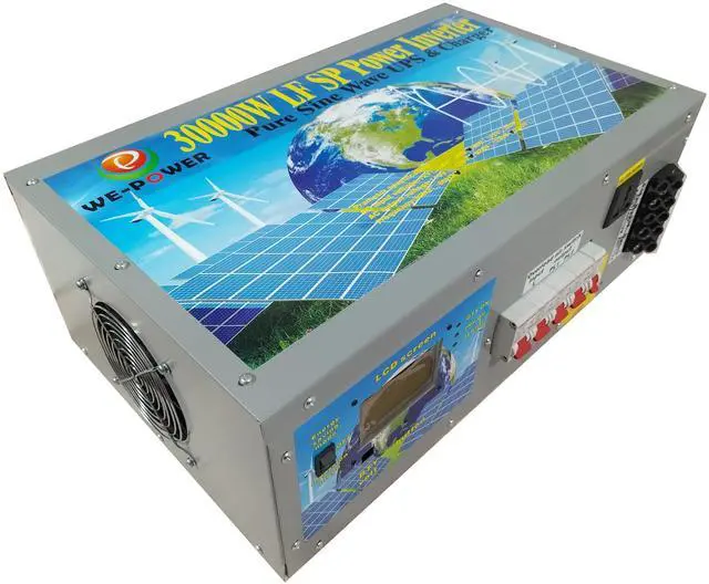 Alt view image 5 of 7 - U-POWER 120000W Peak 30000W Power Inverter(15000W 110V Or 15000W 220V)Low Frequency Split Phase Pure Sine Wave Solar Converter 48V DC To 110V,220VAC 60Hz Frequency With UPS/Battery Charger/LCD Display