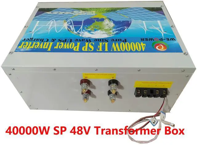 Alt view image 3 of 7 - U-POWER 160000W Peak 40000W Power Inverter(20000W 110V Or 20000W 220V)Low Frequency Split Phase Pure Sine Wave Solar Converter 48V DC To 110V,220VAC 60Hz Frequency With UPS/Battery Charger/LCD Display