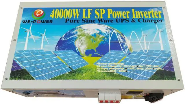 Alt view image 4 of 7 - U-POWER 160000W Peak 40000W Power Inverter(20000W 110V Or 20000W 220V)Low Frequency Split Phase Pure Sine Wave Solar Converter 48V DC To 110V,220VAC 60Hz Frequency With UPS/Battery Charger/LCD Display