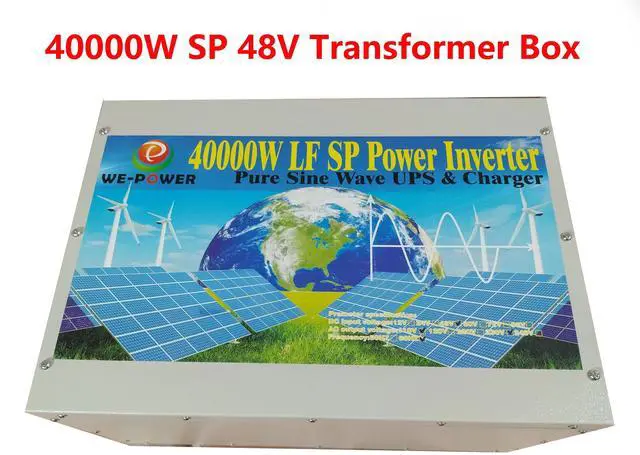Alt view image 5 of 7 - U-POWER 160000W Peak 40000W Power Inverter(20000W 110V Or 20000W 220V)Low Frequency Split Phase Pure Sine Wave Solar Converter 48V DC To 110V,220VAC 60Hz Frequency With UPS/Battery Charger/LCD Display