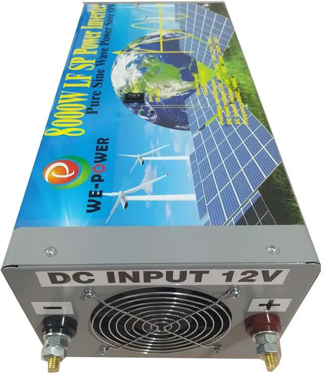 Alt view image 6 of 7 - U-POWER 32000W Peak 8000W Power Inverter (4000W 110V Or 4000W 220V) Low Frequency Split Phase Pure Sine Wave Solar Converter 24V DC To 110V,220V AC 60Hz Frequency For RV Car Power Tools