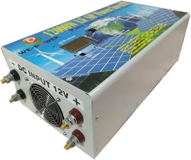 Alt view image 6 of 7 - U-POWER 48000W Peak 12000W Power Inverter(6000W 110V Or 6000W 220V)Low Frequency Split Phase Pure Sine Wave Solar Converter 12V DC To 110V,220V AC 60Hz Frequency With UPS/Battery Charger/LCD Display