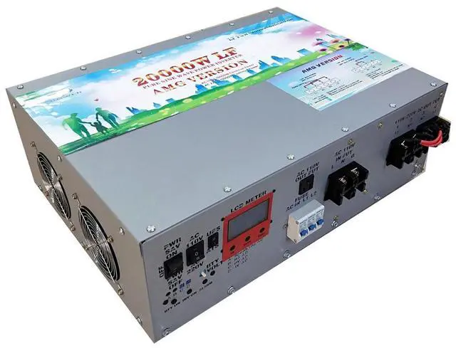 Alt view image 2 of 7 - U-POWER 80000W Peak 20000W Power Inverter(10000W 110V Or 10000W 220V)Low Frequency Split Phase Pure Sine Wave Solar Converter 24V DC To 110V,220V AC 60Hz Frequency With UPS/Battery Charger/LCD Display