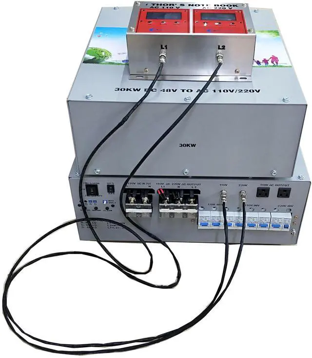 Main image of U-POWER 120000W Peak 30000W Power Inverter(15000W 110V Or 15000W 220V)Low Frequency Split Phase Pure Sine Wave Solar Converter 48V DC To 110V,220VAC 60Hz Frequency With UPS/Battery Charger/LCD Display