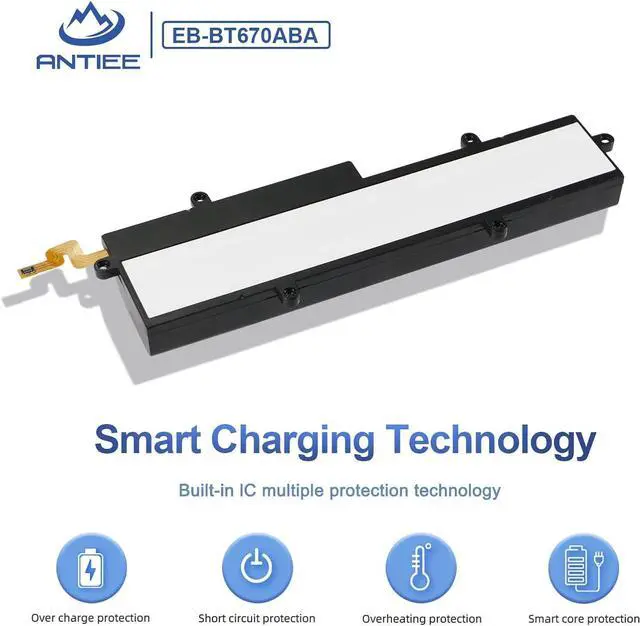 Alt view image 5 of 5 - ANTIEE EB-BT670ABA Laptop Battery for Samsung Galaxy View 18.4" SM-T670N SM-T677A SM-T670NZKAXAR SM-T670NZWAXAR Series AA2GA26BS AA2GC05BS AA2GB07BS AA2GB07B AA1G907KS AA1GA02BS AA2GC16BS