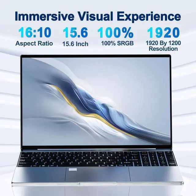 Alt view image 5 of 5 - ANPCOWER 2025 Latest 15.6'' Laptop Windows 11, 16GB RAM 512GB PCIe SSD, Intel N5095 Processor(Max 2.9 GHz), 1080P Full HD Display, Backlit Keyboard, Fingerprint, Webcam, HDMI Type-A, WiFi, BT 4.2