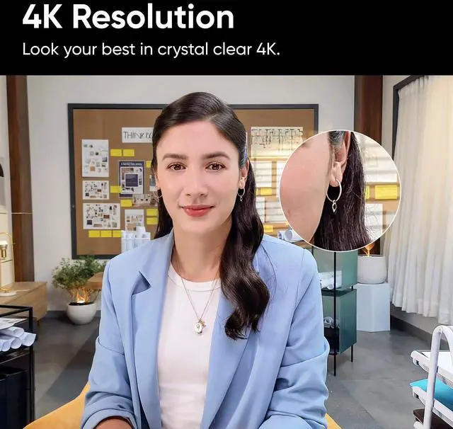 Alt view image 3 of 5 - Insta360 Link Official Sticker Kit - PTZ 4K Webcam with 1/2" Sensor, AI Tracking, Gesture Control, HDR, Noise-Canceling Microphones, Specialized Modes, Webcam, Live Streaming, Zoom Certified