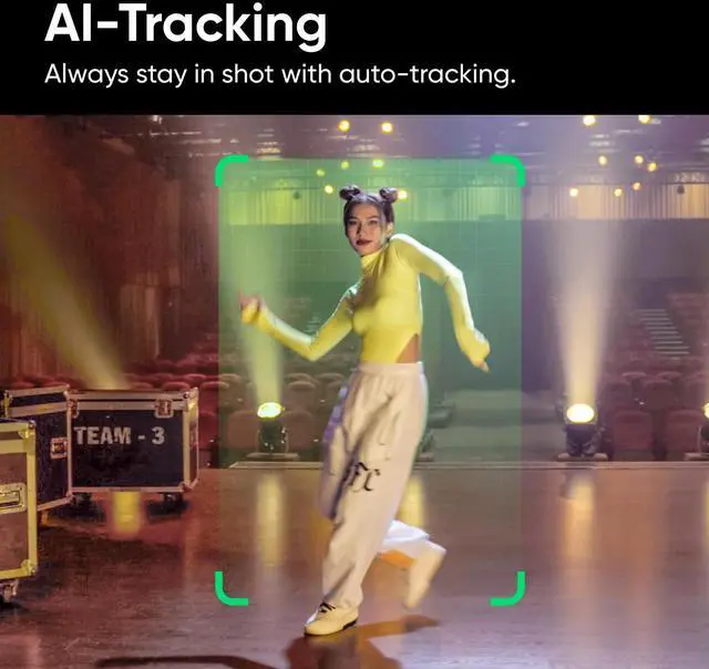 Alt view image 2 of 5 - Insta360 Link Official Sticker Kit - PTZ 4K Webcam with 1/2" Sensor, AI Tracking, Gesture Control, HDR, Noise-Canceling Microphones, Specialized Modes, Webcam, Live Streaming, Zoom Certified