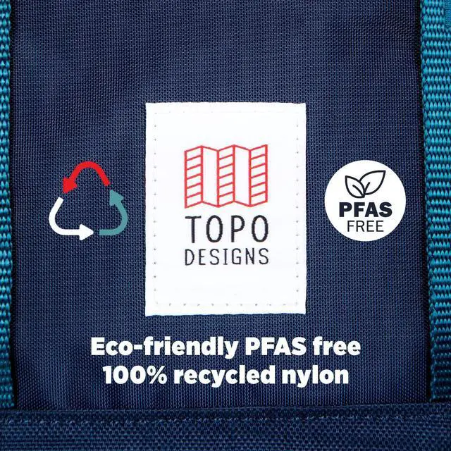 Alt view image 4 of 5 - Topo Designs Global Travel Bag 30-40 Liter - Carry-on Compliant Versatile Pack, 3 Carry Options, External Laptop Sleeve (Eco-Friendly, 40L, Pine)