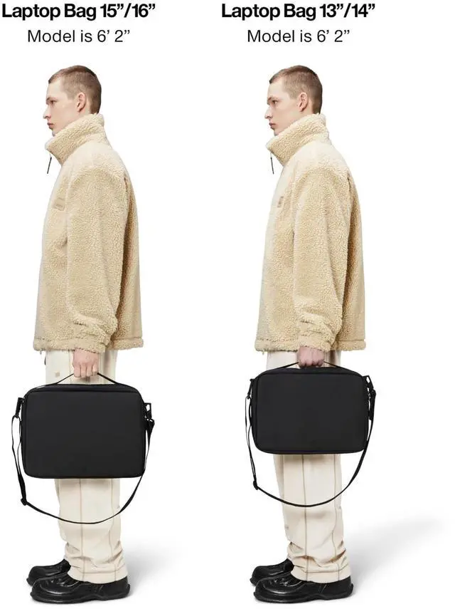 Alt view image 5 of 5 - RAINS Laptop Bag, Backpack 13"/14" Inches (Black)