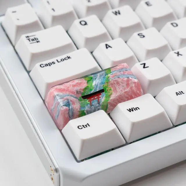 Alt view image 2 of 5 - Cherry Torii Shine Through Artisan Keycaps - Resin 2.25U for Shift Enter Mechanical Keyboard