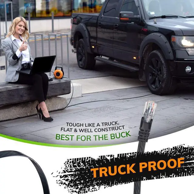 Alt view image 5 of 5 - EXTNGO Retractable Network Cable Extender, 50 Feet CAT 6 Ethernet Cable Flat-Portable 1Gbps Data Speed-Swiftly Setup Temp Networks-Cascadable Male-Female RJ45 Connector-UTP Cable Reel