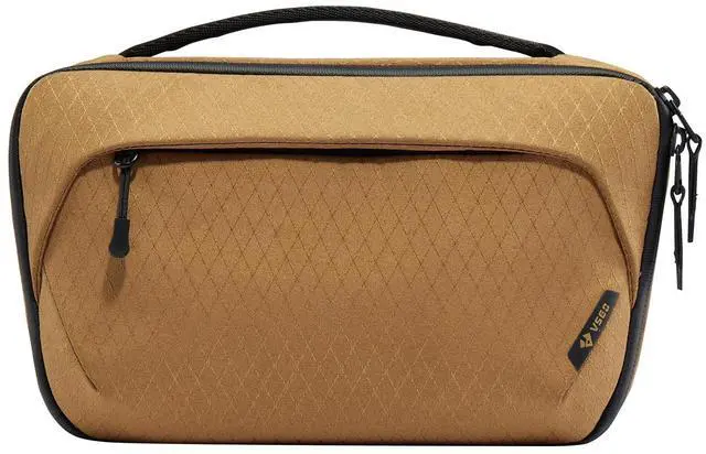 Alt view image 4 of 5 - VSGO Electronics Organizer,Small Tech Accessory Bag,Portable Waterproof Tech Organizer Pouch Compatible for Cables,Phone,Earphone,Flash Disk, Power Bank (Yellow, S)