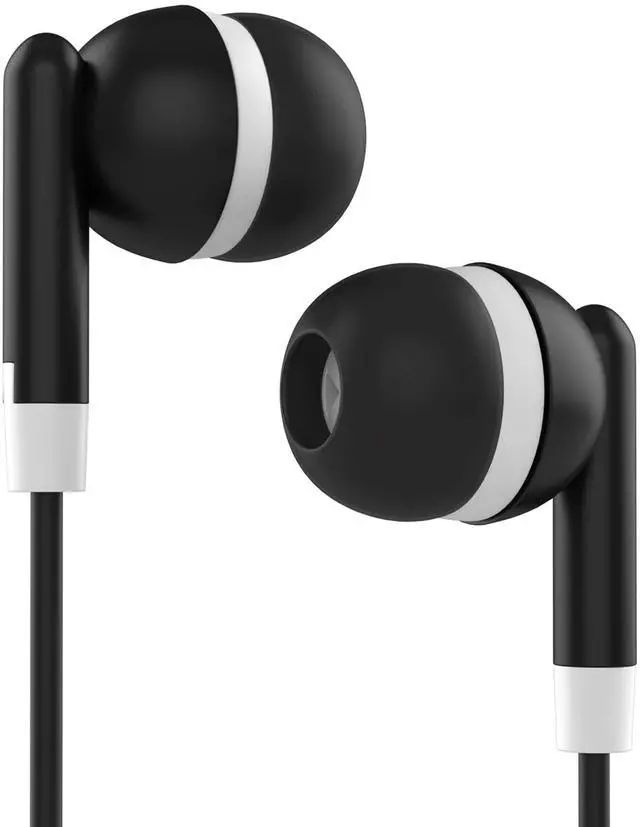 Alt view image 4 of 5 - Maeline Bulk Earbuds with 3.5 mm Headphone Plug - 30 Pack Wholesale Bundle - Black