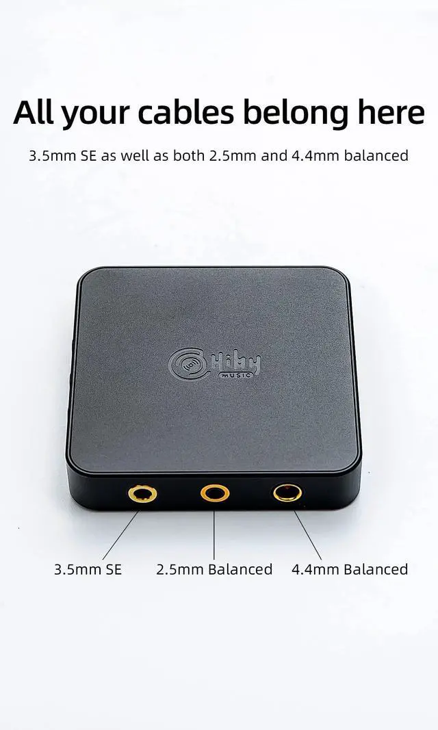 Alt view image 5 of 5 - HiBy FD3 USB DAC, Headphone Amp with 4.4mm+2.5mm+3.5mm Port/Metal Body/Interchangeable Cable