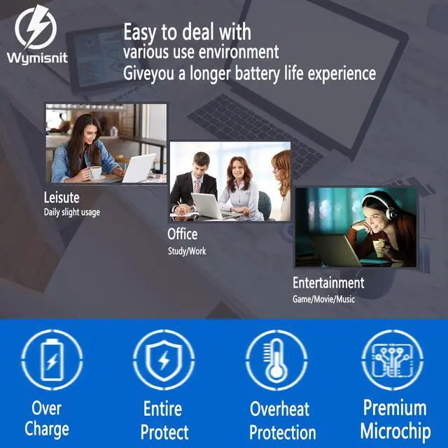 Alt view image 5 of 5 - Wymisnit 91Wh MFKVP T05W1 Battery for Dell Precision 15 7510 7520 M7510 17 7710 7720 M7710 Series, TO5W1 0TWCPG 451-BBSF 451-BBSB TWCPG GR5D3 0FNY7 1G9VM M28DH, 72Wh T05W1 11.1V / 91Wh MFKVP 11.4V