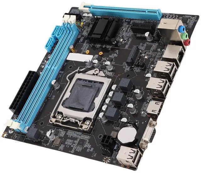 Main image of Micro ATX Motherboard, LGA 1155 CPU Slot, Channel DDR3, M.2 NVMe NGFF, HD VGA Output, 3 Phase Power