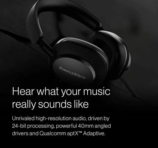Alt view image 2 of 5 - Bowers & Wilkins Px7 S2e Over-Ear Headphones - Enhanced Noise Cancellation & Transparency Mode, Crystal-Clear Calls, Bluetooth, 30-Hour Playback, Forest Green