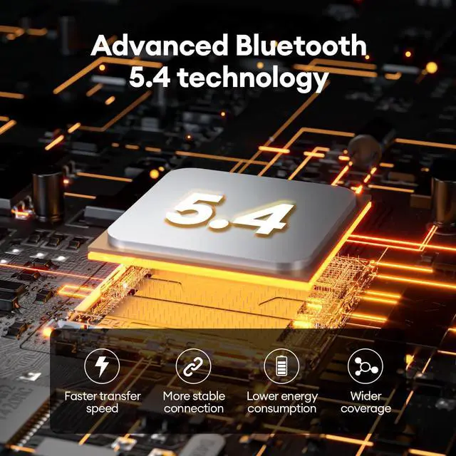 Alt view image 3 of 5 - ZOMBIES CAT True Wireless Open Ear Headphone 5.4 Wireless Bluetooth Earbuds with Earhooks Dual 60H Playtime Over Ear Earbuds Mic Clear Call for Running Driving Fitness (Black)