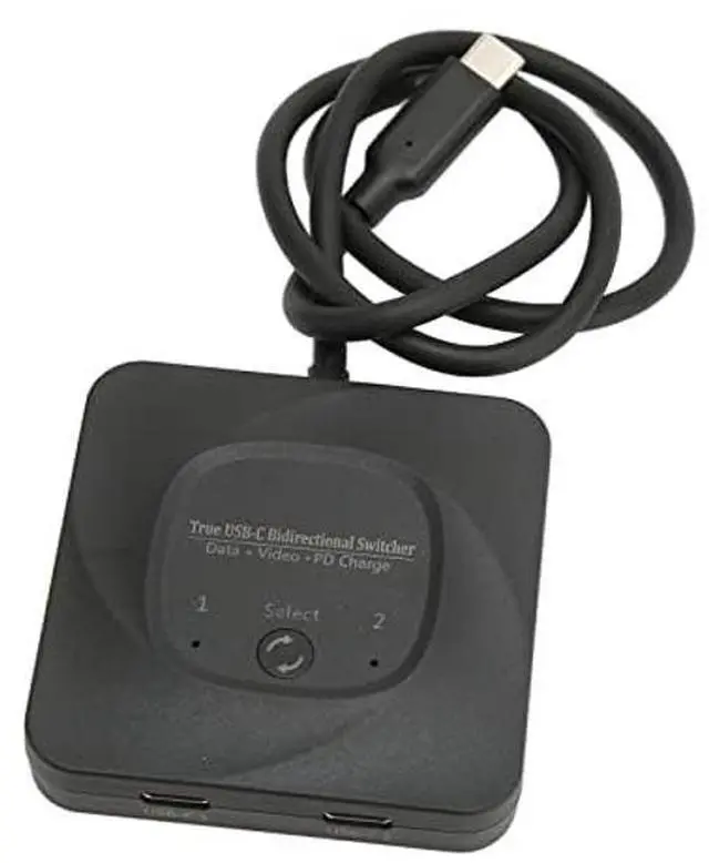 Alt view image 2 of 5 - USB 3.0 Switch Selector, 2 in 1 Out USB C Switcher with Power Indicator, Bi Direction Switcher for 2 Computers Share 1 USB Devices