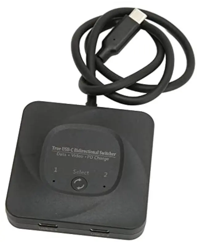 Main image of USB 3.0 Switch Selector, 2 in 1 Out USB C Switcher with Power Indicator, Bi Direction Switcher for 2 Computers Share 1 USB Devices