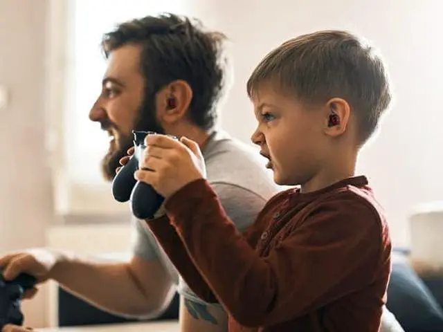 Alt view image 3 of 5 - Kids Wireless Earbuds Bluetooth in-Ear Headphones with Microphone Comfort Lightweight Earphone with Noise Cancellation Bluetooth 5.0 in-Ear-Headset Touch Control 32 Hrs Playtime for iPhone/Android