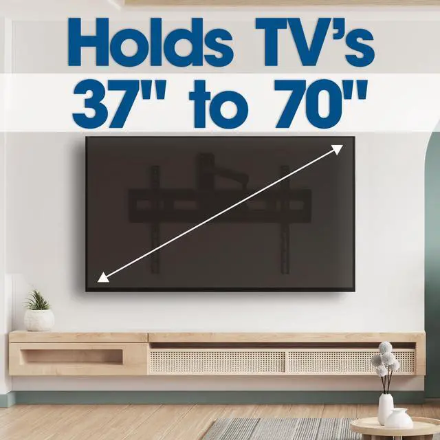 Alt view image 2 of 5 - MANHATTAN Full Motion TV Wall Mount  37 to 70 inch to 77 lbs - Swivel, Tilt, & Level Adjustment  up to 600x400 VESA  462426