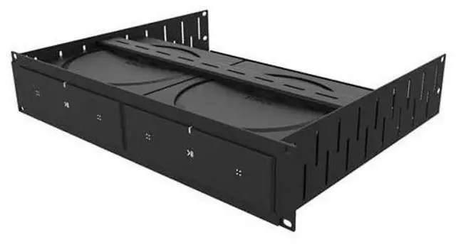 Alt view image 3 of 4 - Penn Elcom Custom Media Rack Shelves Compatible with 2 x Sonos Amp Units