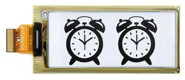 Alt view image 2 of 5 - Waveshare 2.9inch Flexible E-Ink Raw Display Compatible with Raspberry Pi 4B/3B+/3B/2B/B+/A+/Zero/Zero W/WH/Zero 2W Series Boards 296×128 Resolution Dual-Color Support Partial Refresh