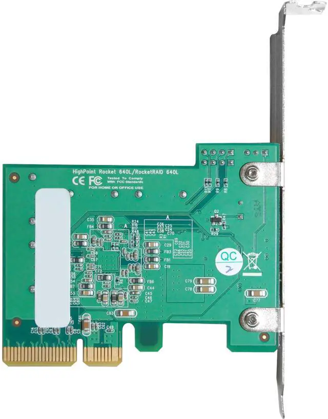 Alt view image 5 of 5 - HighPoint RocketRAID 640L Internal 4 SATA Port PCI-Express 2.0 x4 SATA 6Gb/s RAID Controller -Lite Version