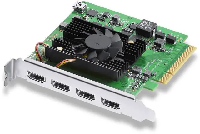 Main image of Blackmagic Design DeckLink Quad HDMI PCIe Capture Card, Up to 4K60, 4 HDMI 2.0b inputs (BDLKDVQDHDMI4K)