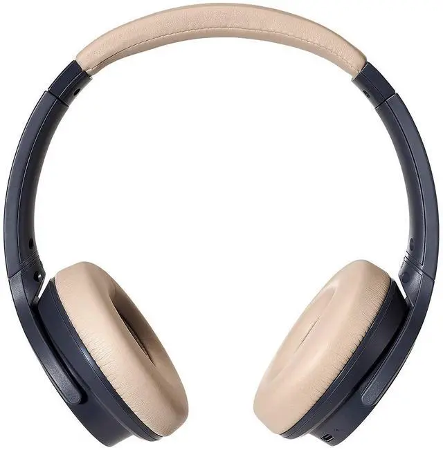 Alt view image 4 of 5 - Audio Technica ATH-S220BTNBG Navy/Beige Total Wireless On-Ear Headphones (2021)