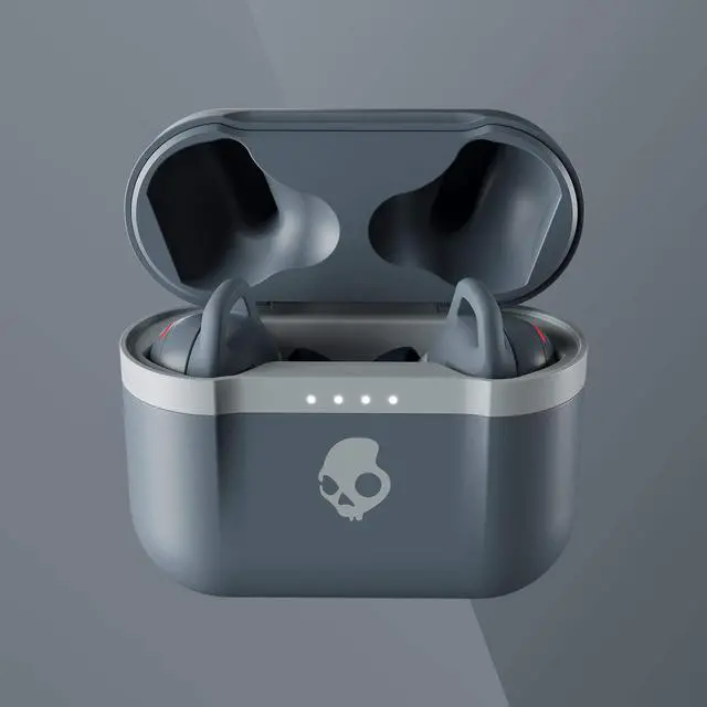 Alt view image 4 of 5 - Skullcandy Indy Evo In-Ear Wireless Earbuds, 30 Hr Battery, Microphone, Works with iPhone Android and Bluetooth Devices - Grey