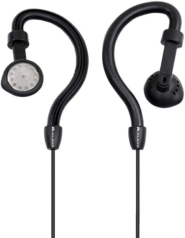Alt view image 4 of 5 - Midland® - AVPH4 Ear Clip Headset Headphones for Midland® GMRS Two-Way Radios  Secure Fit - Crystal Clear Communication Built-In Microphone and Push To Talk Button
