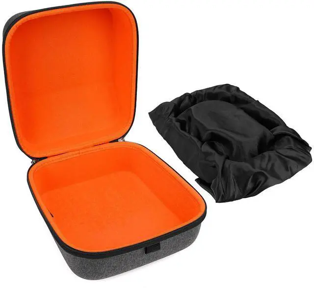 Alt view image 2 of 5 - Geekria Shield Case for Large-Sized Over-Ear Headphones, Replacement Hard Shell Travel Carrying Bag with Cable Storage, Compatible with HiFiMAN HE 1000, SHURE SRH440 Headsets (Dark Grey)